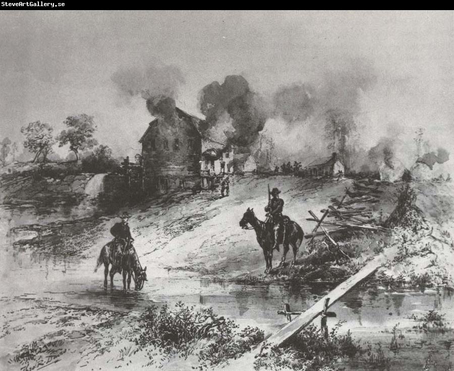 Theodore R. Davis Laying Waste the Shenandoah Valley